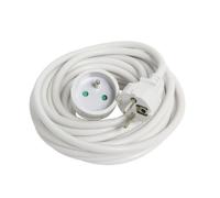 Rallonge électrique blanche 10m Debflex 2pôles avec terre 16A - 335261