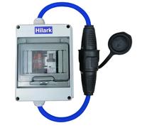 Rallonge électrique + protection moteur, en caoutchouc H07BQ-F 3x2,5mm² bleue - 2m