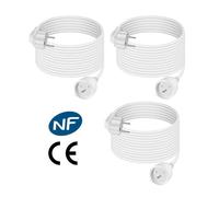 Rallonge électrique - PULLMAN - FBY01_5M_WHITE_X3 - Lot de 3 - 5 m - 16A / 3680W