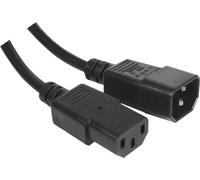 Rallonge électrique secteur moniteur/onduleur noir 7,5 m