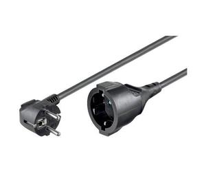 Rallonge électrique - Wentronic NK 117 S-300 - 3 m - Connecteur Schuko - Noir