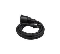 Perel Tools Rallonge en caoutchouc EC05R15 5 m 3G1.5 Noir