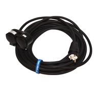 Rallonge électrique en PVC H05VV-F 3G2,5 avec double prise multiple, 20 m