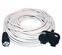 Rallonge en PVC H05VV-F 3G2,5 Blanc AVEC RÉPARTITEUR 2 prises 45m