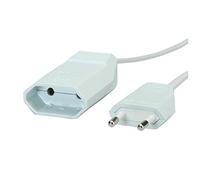Bachmann 233.285 : Câble d'alimentation 3m Blanc, Prise Type C mâle/femelle, 250V 2.5A, Connecteurs droits