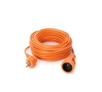 Rallonge extérieure GAO 25 m H05VV-F 3x1,5 mm² 4 prises orange avec disjoncteur thermique