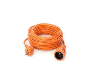 Rallonge extérieure GAO 25 m H05VV-F 3x1,5 mm² 4 prises orange avec disjoncteur thermique