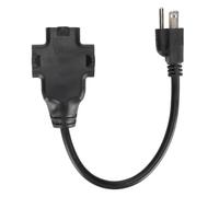 Rallonge extra-plate à 3 broches, 16 AWG, homologuée UL, robuste, pour usage intérieur, prise 15 A, gain de place, câble renforcé, compatible