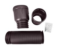Rallonge Gouttière Flexible,Kit D'extension de Gouttière,Ensemble D'Extension Ronde Pour Descente De 80/100 mm,Extension De Descente De 47 à 150 cm avec 2 Adaptateurs, 2 Vis (B)