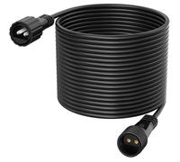 Rallonge Guirlande Exterieure, Câble d'extension Lumineux, Noir 2 Broches Mâle/Femelle LED Basse Tension 10M, Câble de Rallonge é...
