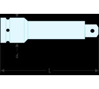 Rallonge IMPACT Facom 1/2" 252 mm
