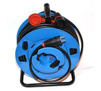 Rallonge inversée en caoutchouc H05RR-F 3x1,5mm² 25m, enrouleur