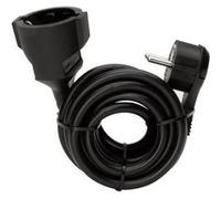 Kopp Rallonge électrique 143705086 5 m avec fiche plate de terre domestique Noir