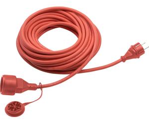 Rallonge Meister Gummi 25 m pour l'extérieur (IP44) Connecteur Schuko rouge