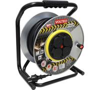 Rallonge Métallique Robuste À Enrouleur 30 M H05Rr 3×2,5 Ip44 - Vt-427-3025