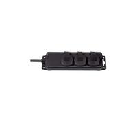 Rallonge Multiprise 3 Prises Type E IPX4 Modèle Eco Line 2m Noir