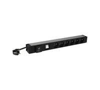 Rallonge multiprise coupe veille Legrand - 6 prises - 230V - Parafoudre - Noir