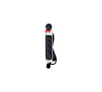 Rallonge multiprise extra-plate Legrand 6 prises 2P+T 16A 3680W 3 m Noir/Gris foncé