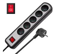 Rallonge multiprise Rebel 1,5 m à 5 prises