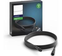 Rallonge noire de 5 m, IP20, simple