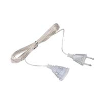 Rallonge pour Arbre de Noël, rallonge Transparente, Rallonge de câble d'alimentation Transparente de 10 Pieds, Rallonge de Fil Fin 220V, rallonge de noël pour l'éclairage de l'arbre de noël