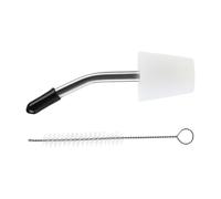 Rallonge pour verseuse - Bec verseur pour spiritueux - Avec brosse de nettoyage - Bec conique de 1,5 à 1,8 cm de diamètre - Couvercle résistant à la chaleur - Pour eau, boissons, lait chaud