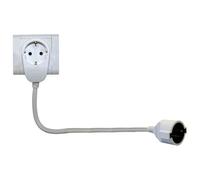 Rallonge prise électrique - REV - Rallonge qui n'occupe pas votre prise - Blanc - Intérieur - 3500 w