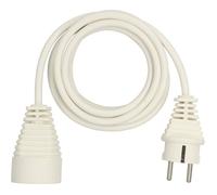 Rallonge Prolongateur Électrique, 2M H05Vv-F 3G1,0, Blanche