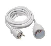 Rallonge prolongateur électrique 5 mètres - 3G 1,5 mm² - Blanc