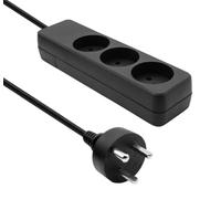 Rallonge ProXtend danoise à 3 prises, 7 m, noire, K3-KIT07B