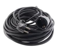 Zenitech - Rallonge Schuko H05VV-F 3G1,5mm² - 25m - Noir