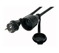 Rallonge secteur tripolaire noire 2,5 mm2 - 15,0 m