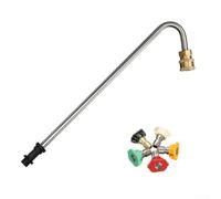 Rallonge télescopique en métal avec cinq buses pour nettoyeur haute pression Karcher K2 K3 K4 K5 Series Kit d'outils de lavage d'extérieur