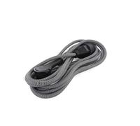 Rallonge textile noir/blanc - avec fiche plate noire - 5m (SCH)
