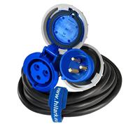 Rallonge triphasée CEE 32A 3 broches IP67 3x4mm caoutchouc H07RN-F OnPD 15m
