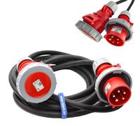 Rallonge triphasée CEE caoutchouc 50m H07RN-F 5x2,5 IP67 16A