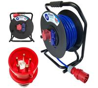 Rallonge triphasée CEE H07BQ-F 5x2,5 mm croisement de phases 40m