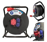 Rallonge triphasée CEE H07RN-F 5x2,5mm² sur enrouleur 40m