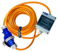 Rallonge triphasée CEE pour camping-car 32A PUR H07BQ-F 5x4mm² IP65 avec compteur d'énergie 1m