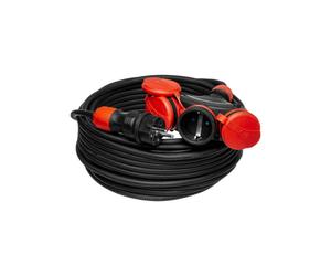 Rallonge triple 25m 250V 16A Schuko 3×2P+Z H05RR-F 3×2,5 mm² IP44