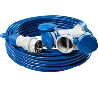 Rallonge triple 25m 250V 16A Schuko 3×2P+Z H07BQ-F 3×1,5 mm² IP44