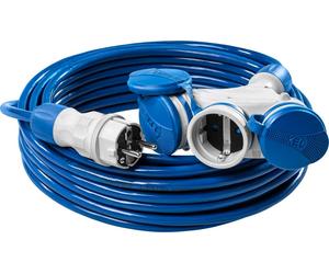 Rallonge triple 25m 250V 16A Schuko 3×2P+Z H07BQ-F 3×2,5 mm² IP44