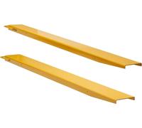 Rallonges de fourches pour palettes, longueur 72 pouces, largeur 5,5 pouces, rallonges de fourches en acier au carbone robuste pour chariots élévateurs, 1 paire de rallonges pour chariots élévateurs,