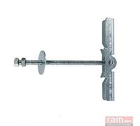 Ram - Cheville à Bascule avec 2 écrous, 5mm x 100mm, 60mm Parois Maxi, Gris, Boîte de 10