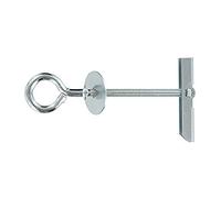 Ram - Cheville à Bascule avec Piton, 6mm x 125mm, 70mm Parois Maxi, Gris, Boîte de 10