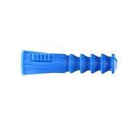 Ram - Cheville avec Collerette, 10mm x 48mm, Bleu, Sachet de 12