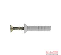 Ram - Cheville Ramspeed Tête Fraisée avec Clou-Vis TF, 6mm x 60mm, Seau de 100