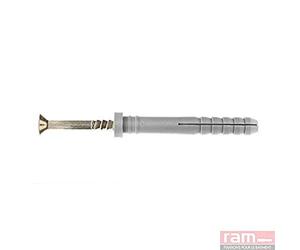 Ram - Cheville Ramspeed Tête Plate avec Clou-Vis TF, 5mm x 30mm, Boîte de 100