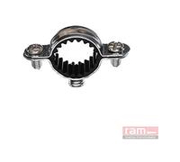 Ram - Collier Simple Isophonique Acier, 20mm, Argent, Boîte de 100