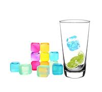 Ram® Lot de 50 glaçons réutilisables pour boissons froides glacées Multicolore